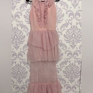 Pink long maxi dress Size M